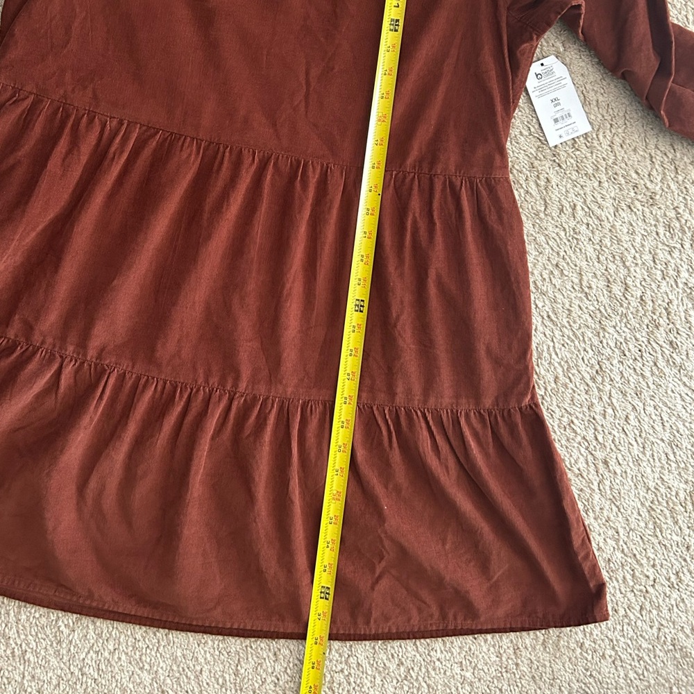 TIME AND TRUE Corduroy Longsleeve Dress XXL (20) NWT - Picture 9 of 9